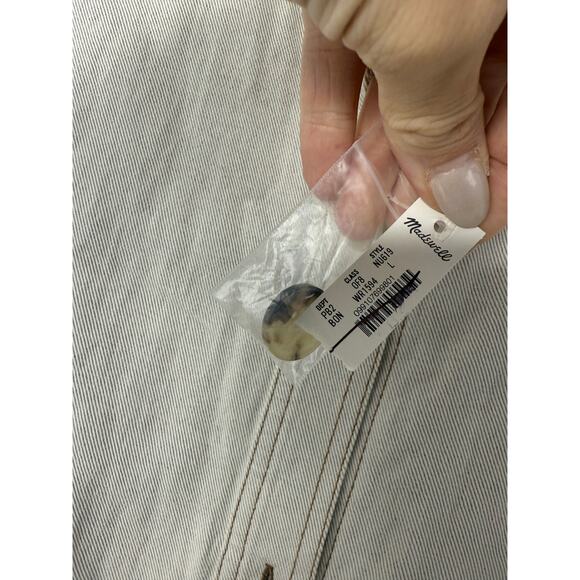 NEW Madewell Cinched Utility Jacket in Italian Linen Twill Women Size L - Picture 6 of 10